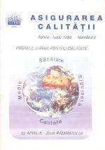 Asigurarea Calităţii - Quality Assurance, Anul I, Numărul 2, Aprilie-Iunie 1995