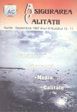 Asigurarea Calităţii - Quality Assurance, Anul III, Numerele 10-11, Aprilie-Septembrie 1997