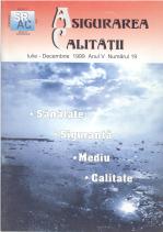 Asigurarea Calităţii - Quality Assurance, Anul V, Numărul 19, Iulie-Septembrie 1999