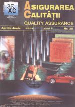 Asigurarea Calităţii - Quality Assurance, Anul X, Numărul 38, Aprilie-Iunie 2004