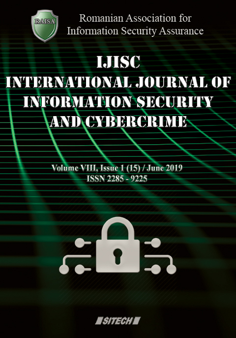 IJISC – International Journal of Information Security and Cybercrime, Volume 8, Issue 1, Year 2019