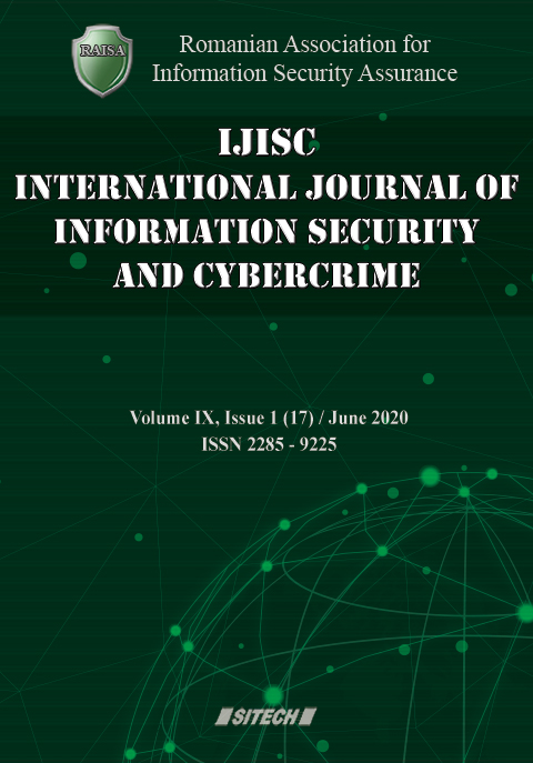 IJISC – International Journal of Information Security and Cybercrime, Volume 9, Issue 1, Year 2020