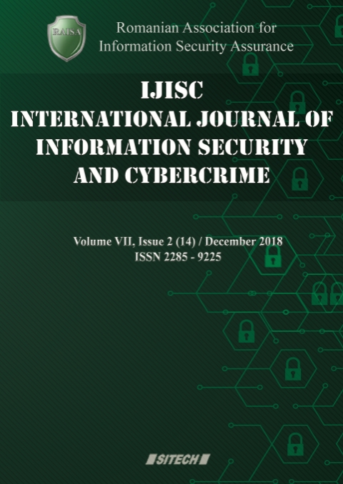 IJISC – International Journal of Information Security and Cybercrime, Volume 7, Issue 2, Year 2018