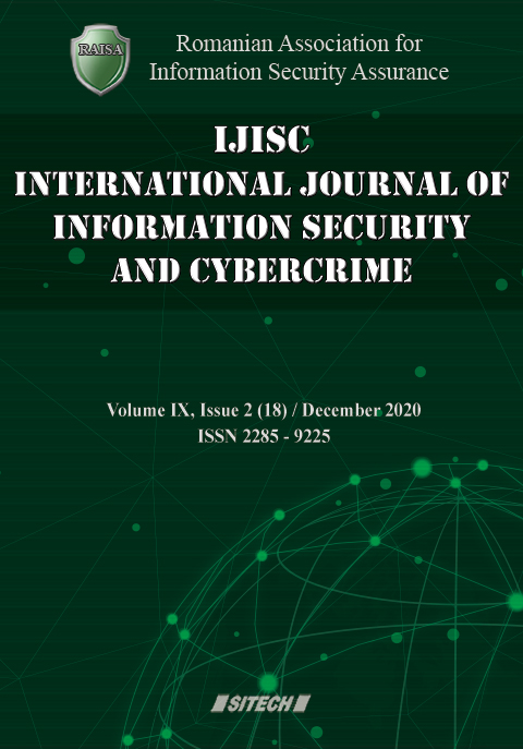 IJISC – International Journal of Information Security and Cybercrime, Volume 9, Issue 2, Year 2020
