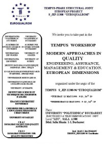 Poster Tempus Workshop 1998